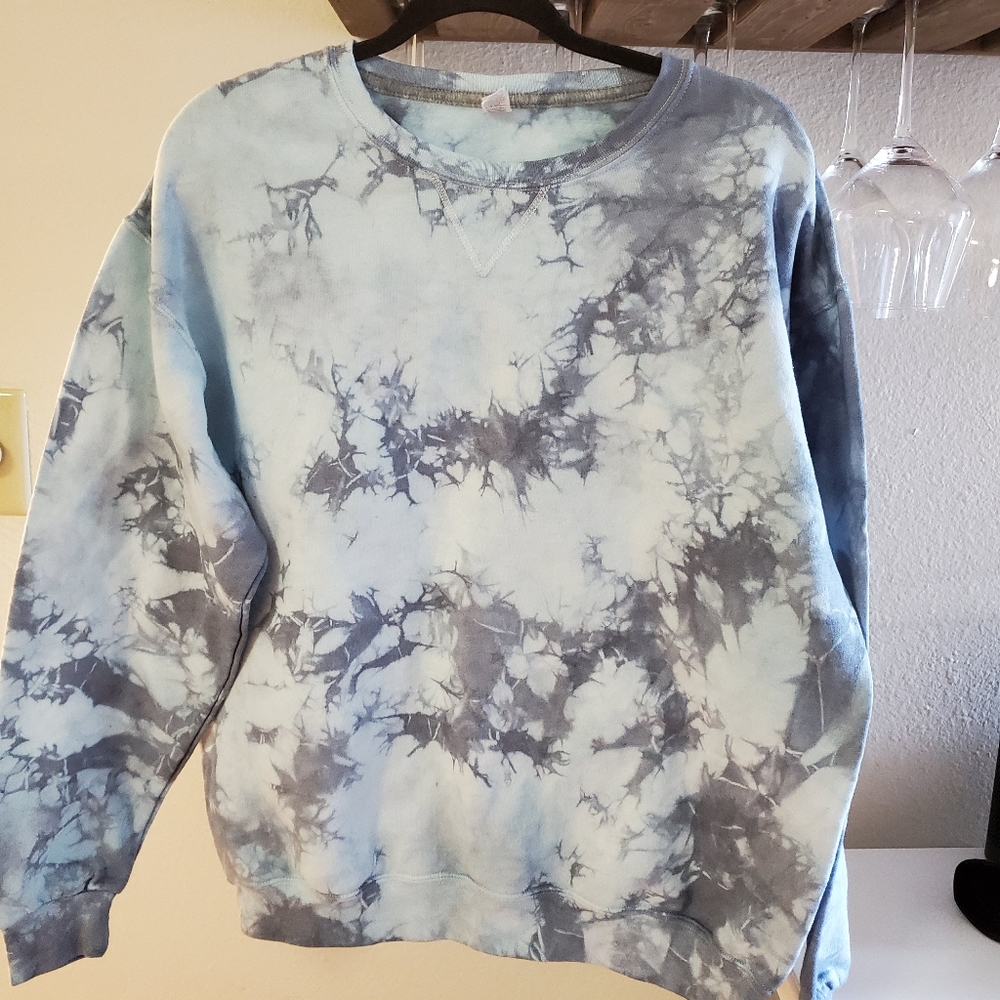 Custom Tie Dye Crew Neck Sweatshirt
